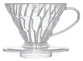Hario V60-01 číra / Dripper na filtrovanú kávu / plast / na 1 šálku (V60-01)