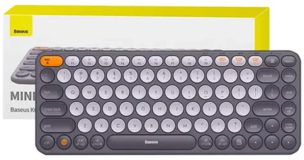 Baseus K01A šedá / Bezdrôtová klávesnica / USB 2.4GHz + BT / 2x AAA (B00955503833-00)