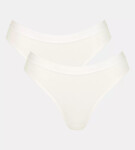 Dámske nohavičky GO Casual High leg 2P - WHITE - SLOGGI WHITE - SLOGGI WHITE XL