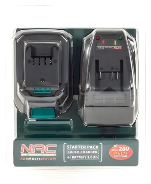 NAC B-20- BC-LI-20V / Sada batérie a nabíjačky / Li ION 20V / 2 Ah (B-20-BC-LI-20V)