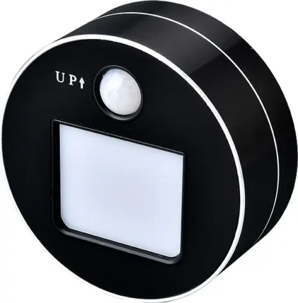 Viking zásuvkový modul A20 čierna / LED svetlo s pohybovým senzorom / 3W (VA20B)