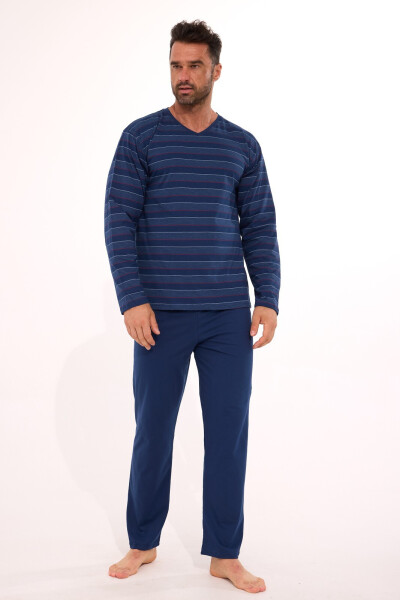 Cornette Rôzne pyžamá 139/47 dlhé/r S-2XL pánske tmavě modrá M