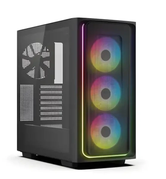 DEEPCOOL CG540 Mesh čierna / Skriňa / E-ATX / 3x 120 mm + 1x 140 mm / 2x USB 3.0 / priehľadná bočnica / bez zdroja (R-CG540-BKAGE4-E-2)