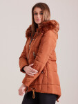 Dámska bunda Model YP-KR-bx4194.04P Light Brown - Yups s