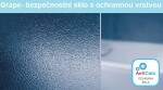 H K - Sprchové dvere MELODY D2 100 dvojkrídlové 96-100 x 195 sklo grape SE- MELODYD2100-319