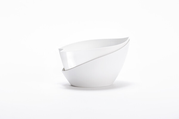 Plastia Samozavlažovací kvetináč Doppio biela 21,5 cm 22 cm