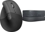 Logitech Lift Graphite + Ergo K860 / Klávesnica + myš / ergonomická / bezdrôtová
