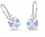 Cutie Jewellery Nežné detské náušnice bieleho zlata C2753-10-X-2