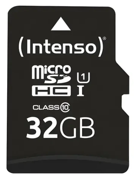 INTENSO microSDHC 32GB / Pamäťová karta / UHS-I (U1) / Class 10 / 90 MB/s / vr. SD adaptéra (3423480)