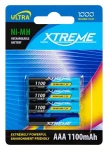 Xtreme AAA (R03) / Nabíjacie batérie / Ni-MH / 1100 mAh / 4 ks (82-602#)