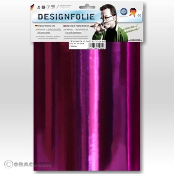 Oracover 50-104-B dizajnová fólie Easyplot (d x š) 300 mm x 208 mm chrómová magenta; 50-104-B