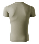Tričko s farbou unisex svetlá khaki L
