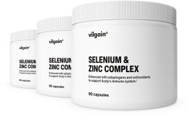 Vilgain Selén & zinok komplex – 3× 90 kapsúl