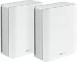 Asus ZenWiFi BT8 biela 2-pack / MESH router Wi-Fi 7 / 2.4 GHz / 5 GHz / 6 GHz / WAN + 3x LAN / USB 3.0 (BT8 (2-pack) W)