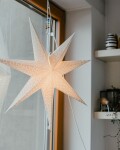 STAR TRADING Závesná svietiaca hviezda Dot White 70 cm