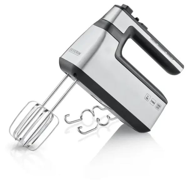 Severin HM 3843 strieborná / Ručný mixér / 100W / bezdrôtový / regulácia rýchlosti (HM 3843)