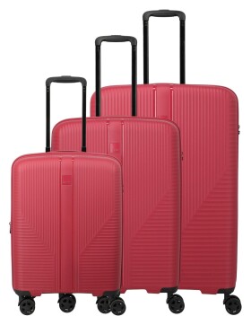 Sada cestovných kufrov Travelite Air Stripe S exp, M exp, L Red