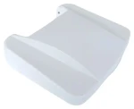 Denox veko na triedený odpad 23400 biele / Veko na odpadkový kôš / pre číre sklo / 42,5 × 51 × 7,3 cm