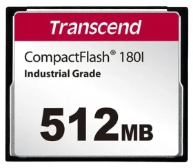 Transcend CF180 Compact Flash Karta 512MB / R: 85MBs / W: 70MBs (TS512MCF180I)