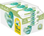 Pampers Harmónia Aqua Plastic Free Vlhčené obrúsky 720ks (15 x 48 ks) (8006540510247)