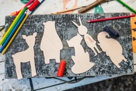 BeWooden Maľuj a obkresluj - Lišiareň