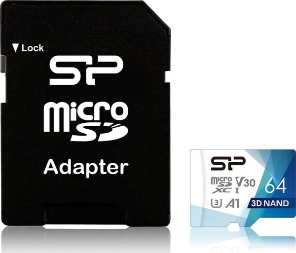 Silicon Power Superior Pro Colorful MicroSDXC 64 GB Class 10 UHS-I/U3 A1 V30 (SP064GBSTXDU3V20AB)
