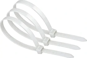 ZOY Sťahovacie pásky 3,6x200 mm biela / Organizér káblov / 100 ks (ZOZ2W)