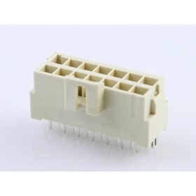 Molex vstavaná zásuvková lišta (štandardná) Počet pólov 14 Raster (rozteč): 3.50 mm 1722992214 1 ks; 1722992214