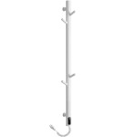 CERANO - Elektrický sušiak uterákov Ramus, s displejom - 160W - biela lesklá - 1400x30 mm CER-679310