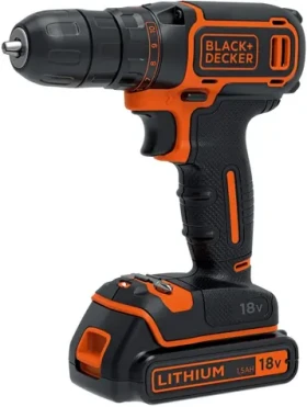 BlackDecker BDCDC18-QW / Aku vŕtačka / 18V / 1x 1,5 Ah / 10mm skľučovadlo / 650 ot-min / 30 Nm (BDCDC18-QW)
