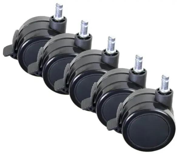 Arozzi Wheel Pack PU Lockable XL / Náhradné kolieska pre herné stoličky / zamykateľné / PU (AZ-WHEEL-PACK-PU-LK-XL)