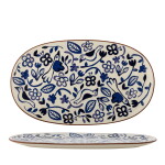 Bloomingville Keramický servírovací tanier Figuria Blue 38 cm