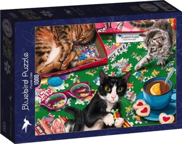 BlueBird Puzzle Mačacie skladači