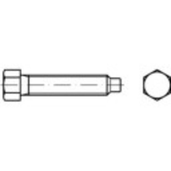 Šesťhranné skrutky TOOLCRAFT 108995 M20 DIN 561 80 mm oceľ 10 ks; 108995