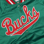 Mitchell & Ness NBA Milwaukee Bucks Pánska ľahká bunda M STJKMG18013-MBUDKGN M