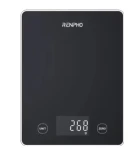 Renpho Calibra čierna / Digitálna kuchynská váha / max. 10 kg / sklenený povrch / dotykové ovládanie (PEU-R-T001-BK)