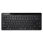 A4Tech FStyler FBK22 AS čierna / Bezdrôtová klávesnica / CZ layout / Bluetooth / 2.4GHz USB-A Nano prijímač (FBK22AS-BK)