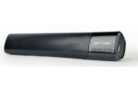 Gembird SPK-BT-BAR400-01 čierna/ prenosný reproduktor / 2x5W / Bluetooth 5 / dobíjací (SPK-BT-BAR400-01)