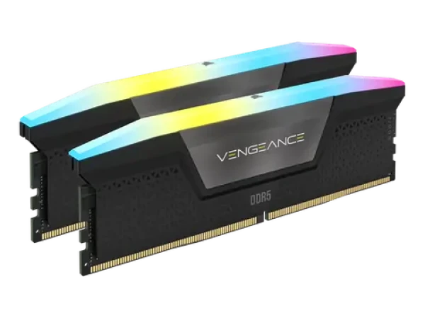 Corsair Vengeance RGB 64GB (2x32GB) 5600MHz / DIMM / DDR5 / CL40 / 1.25V / RGB / AMD EXPO (CMH64GX5M2B5600Z40K)