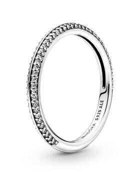 Pandora Blyštivý strieborný prsteň s kubickými zirkónmi Me 199679C01 60 mm