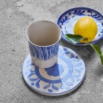 House Doctor Kameninový hrnček Diva Blue 250 ml – set 2 ks