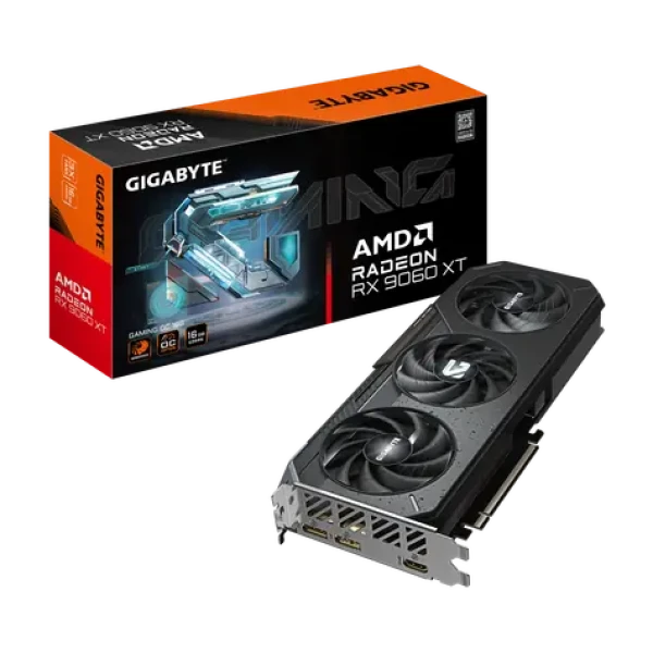 GIGABYTE Radeon RX 9060 XT GAMING OC 16GB / 3320MHz / 16GB GDDR6 / 1x HDMI + 2x DP / 450W (8) (GV-R9060XTGAMING OC-16GD)