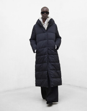 ECOALF Adriana Coat Navy Black L