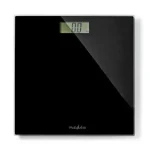 Nedis Osobná váha čierna / Digitálna / Tvrdené Sklo / nosnosť: 150 kg (PESC500BK)