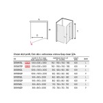Mereo Sprchovací kút, Novea, štvorec, pántový, 120x120 cm, chróm ALU, sklo Číre, dvere pravé a pevný diel CK10417ZP