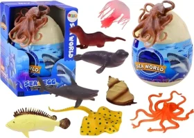 LEANTOYS Vajcia s figúrkami morských zvierat