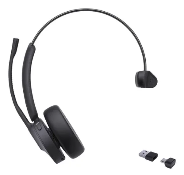 Yealink BH70 Mono čierna / Mono náhlavná súprava / mikrofón / Bluetooth 5.2 / USB-C/A dongle / výdrž 43 h (1208705)