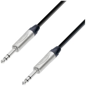 Adam Hall 5 STAR BVV 0500 jack audio prepojovací kábel [1x jack zástrčka 6,3 mm (stereo) - 1x jack zástrčka 6,3 mm (stereo)] 5 m čierna; K5BVV0500