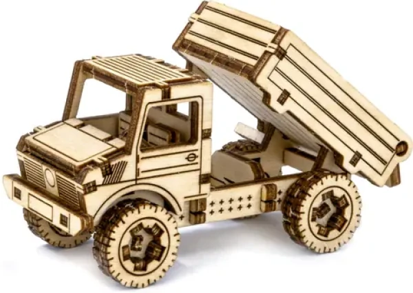 Wooden City 3D Drevené puzzle Superfast Nákladné auto