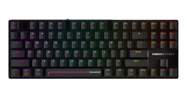 Cherry XTRFY MX 8.2 Pre TMR čierna / Herná klávesnica / TKL / magnetické spínače / US Int. layout / bezdrôtová (G8E-3885HACAUS-2)